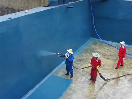 游泳池、污水池聚脲噴涂